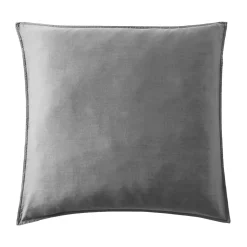Federa cuscino letto quadrata lyocell Tencel™ lavato (80 x 80 cm) Olivia Grigio granito