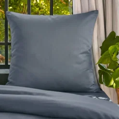 Federa cuscino letto quadrata in lyocell Tencel™ lavato (80 x 80 cm) Olivia Blu Stone