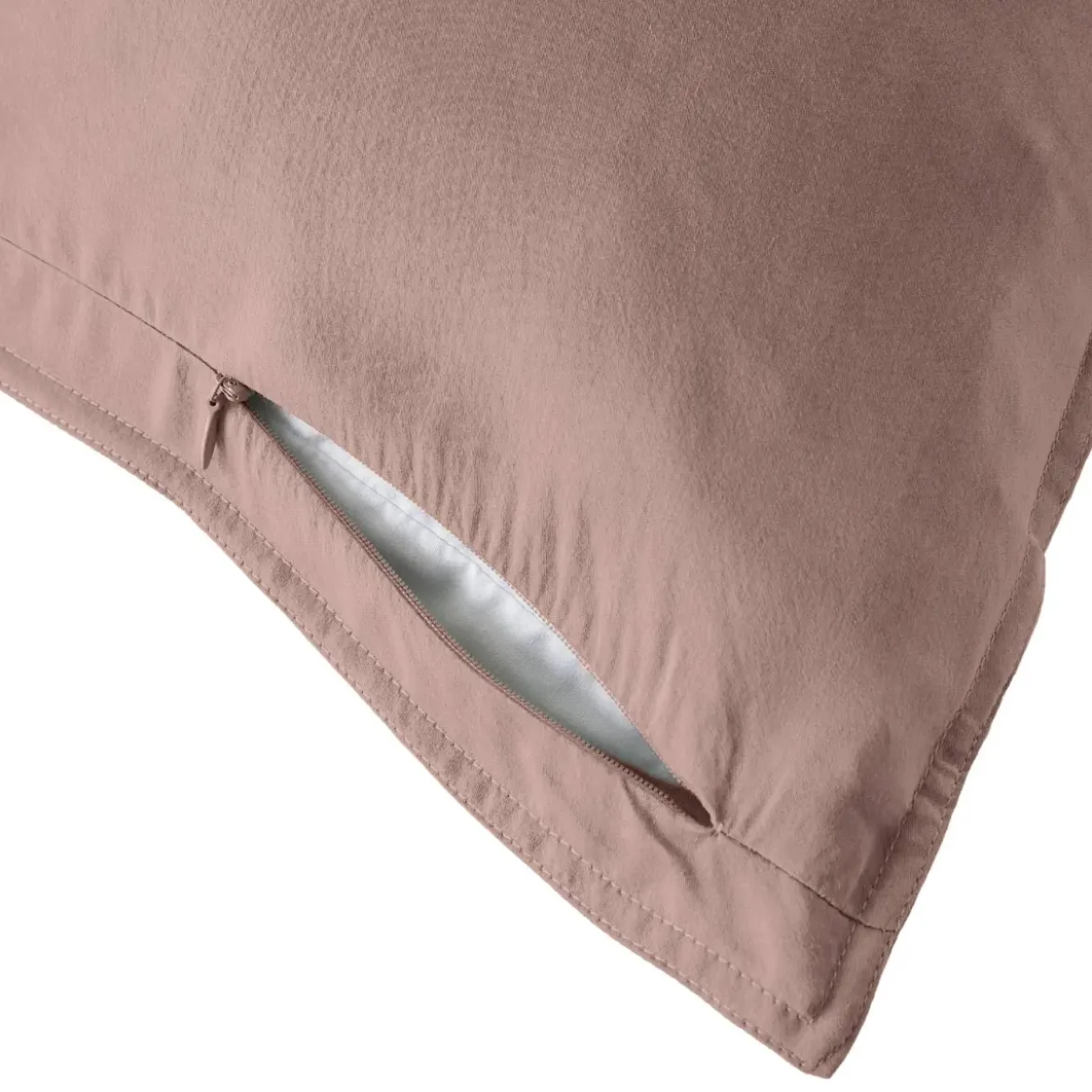 Federa cuscino letto rettangolare in lyocell Tencel™ lavato (50 x 80 cm) Olivia Rosa blush