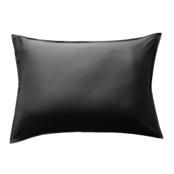 Federa cuscino letto rettangolare in raso di bambù (50 x 70 cm) Sienna Nero