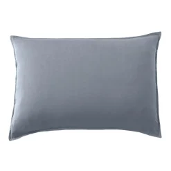 Federa cuscino letto rettangolare lyocell Tencel™ lavato (50 x 70 cm) Olivia Blu Stone