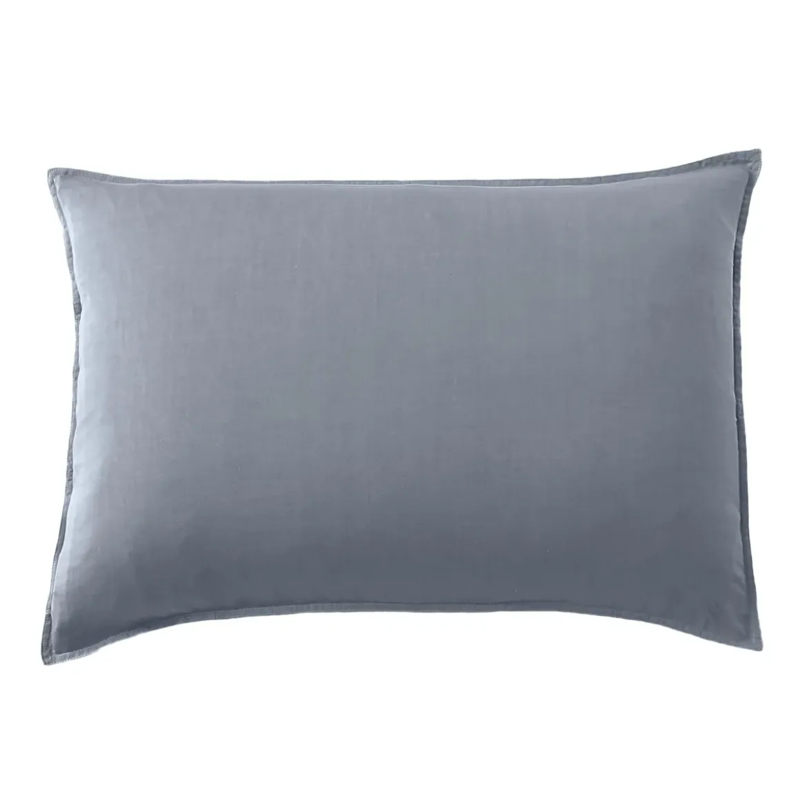 Federa cuscino letto rettangolare lyocell Tencel™ lavato (50 x 70 cm) Olivia Blu Stone