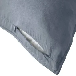 Federa cuscino letto rettangolare lyocell Tencel™ lavato (50 x 70 cm) Olivia Blu Stone