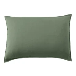 Federa cuscino letto rettangolare in lyocell Tencel™ lavato (50 x 80 cm) Olivia Verde rosmarino
