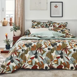Federa cuscino letto rettangolare in percalle di cotone (50 x 70 cm) Cascade Multicolore