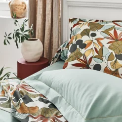 Federa cuscino letto rettangolare in percalle di cotone (50 x 70 cm) Cascade Multicolore