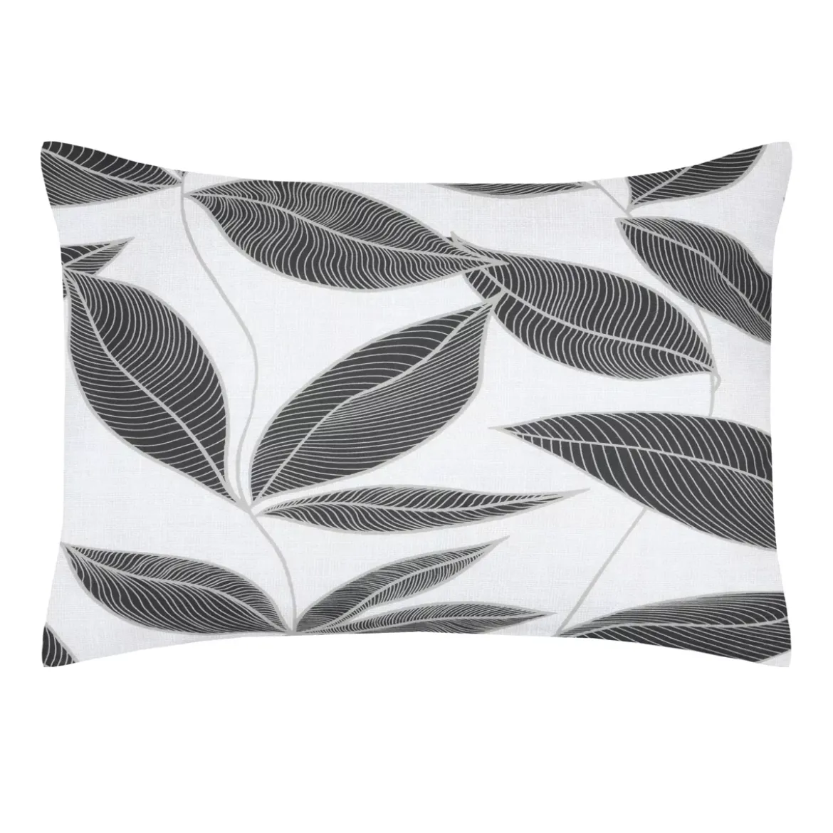 Federa cuscino letto rettangolare percalle di cotone (50 x 70 cm) Matisse Grigio