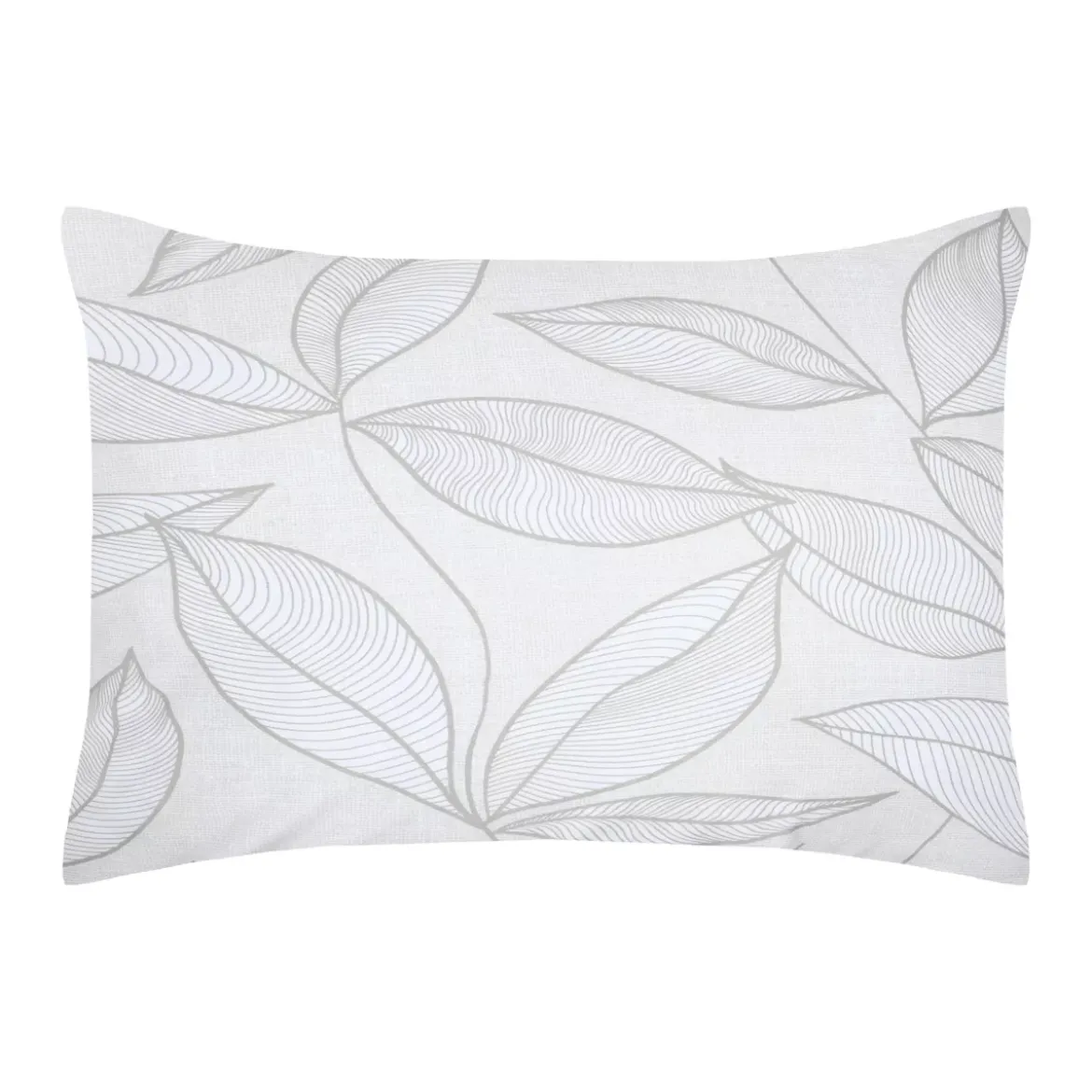 Federa cuscino letto rettangolare percalle di cotone (50 x 70 cm) Matisse Grigio