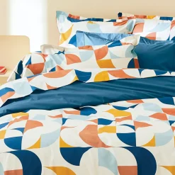 Federa cuscino letto rettangolare percalle di cotone (50 x 70 cm) Modulo Multicolore