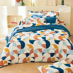 Federa cuscino letto rettangolare percalle di cotone (50 x 70 cm) Modulo Multicolore