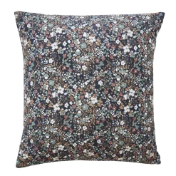 Federa cuscino quadrata garza di cotone (60 x 60 cm) Constance Blu notte