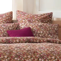 Federa cuscino quadrata garza di cotone (60 x 60 cm) Constance Camel
