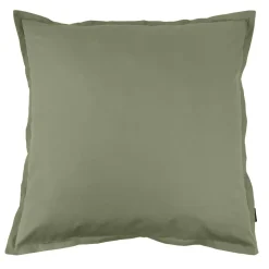 Federa cuscino quadrata in percalle di cotone (80 x 80 cm) Cali Verde rosmarino
