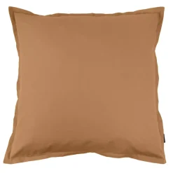 Federa cuscino quadrata in percalle di cotone (80 x 80 cm) Cali Camel