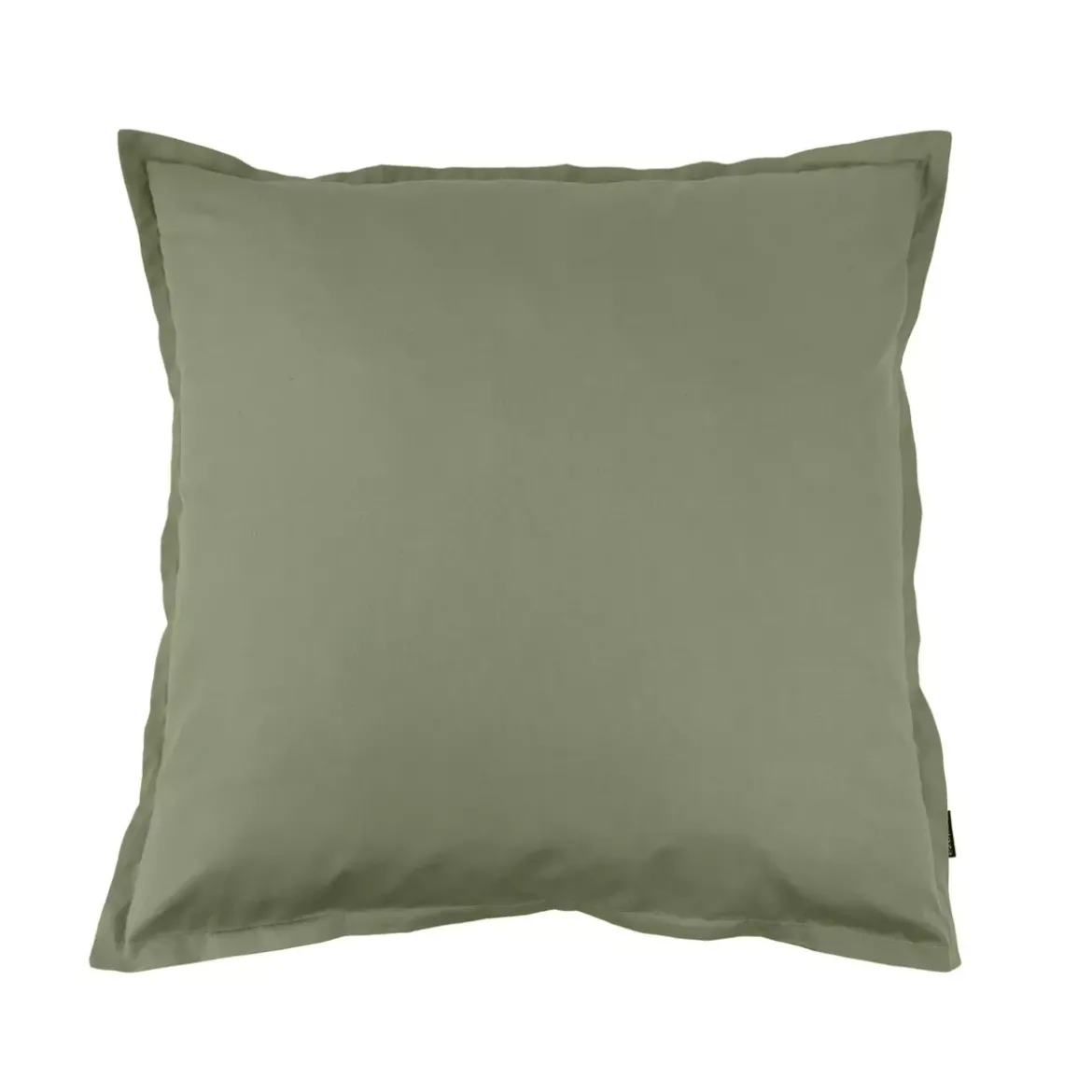 Federa cuscino quadrata percalle di cotone (65 cm) Cali Verde rosmarino