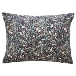 Federa cuscino rettangolare garza di cotone (50 x 70 cm) Constance Blu notte