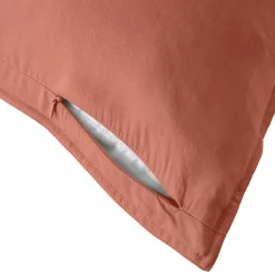 Federa cuscino rettangolare in lyocell Tencel™ lavato (50 x 70 cm) Olivia Terracotta