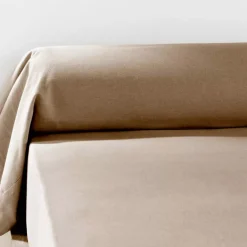 Federa per cuscino a rullo flanella di cotone (L185 cm) Nina Corda