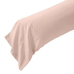 Federa per cuscino a rullo in percalle di cotone (L185 cm) Diane Rose Blush