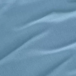 Federa per cuscino a rullo percalle di cotone (L185 cm) Cali Azzurro