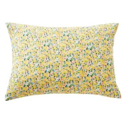 Federa per cuscino letto rettangolare in garza di cotone (50 x 70 cm) Abigaël Giallo