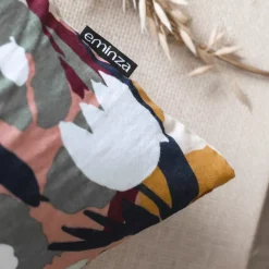 Federa per cuscino letto rettangolare in garza di cotone (50 x 70 cm) Azel Multicolore