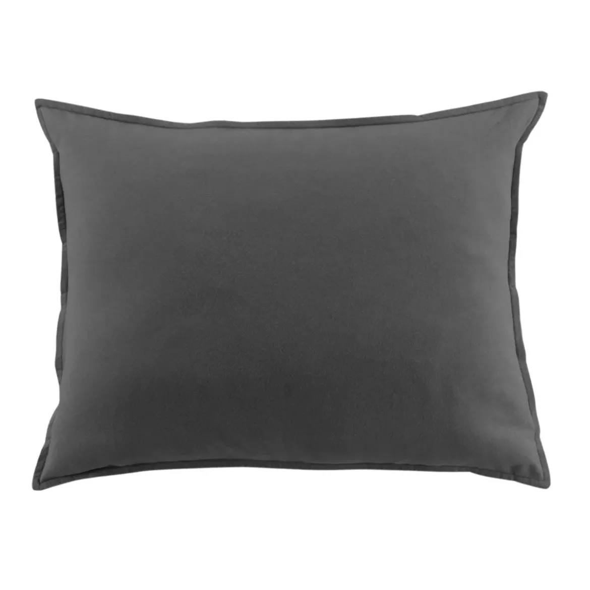 Federa per cuscino Nina rettangolare in flanella (50 x 80 cm) Nina Grigio antracite