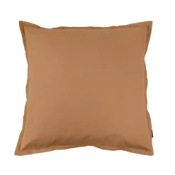 Federa per cuscino quadrata in percalle di cotone (65 x 65 cm) Cali Camel