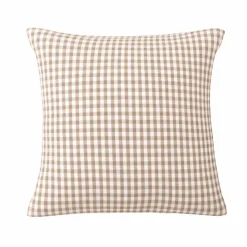 Federa per cuscino quadrata in garza di cotone (60 x 60 cm) Gaïa Vichy Corda