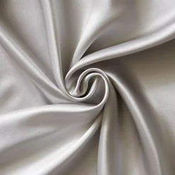 Federa per cuscino quadrata in seta di gelso (80 x 80 cm) Mizuki Grigio chiaro