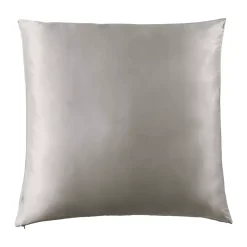 Federa per cuscino quadrata in seta di gelso (80 x 80 cm) Mizuki Grigio chiaro