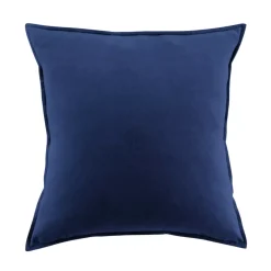 Federa per cuscino quadrata flanella di cotone (63 x 63 cm) Nina Blu navy