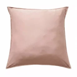 Federa per cuscino quadrata in satin di bambù (80 x 80 cm) Sienna Rose blush
