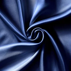 Federa per cuscino quadrata in seta di gelso (80 x 80 cm) Mizuki Blu marino