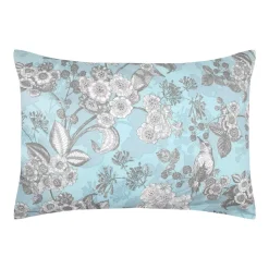 Federa per cuscino rettangolare in percalle (50 x 70 cm) Merula Blu