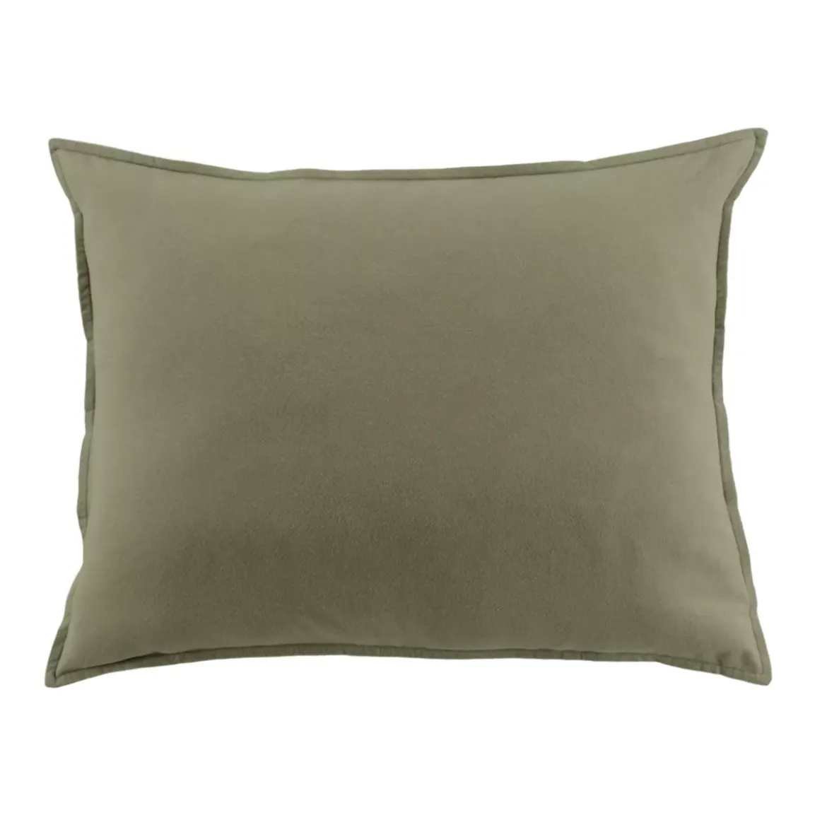 Federa per cuscino rettangolare flanella di cotone (50 x 80 cm) Nina Verde rosmarino