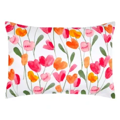 Federa per cuscino rettangolare in percalle (50 x 70 cm) Tulipa Multicolore