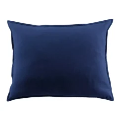 Federa per cuscino rettangolare flanella di cotone (50 x 70 cm) Nina Blu navy