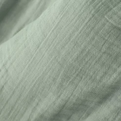 Federa per cuscino rettangolare garza di cotone (50 x 70 cm) Gaia Verde eucalipto