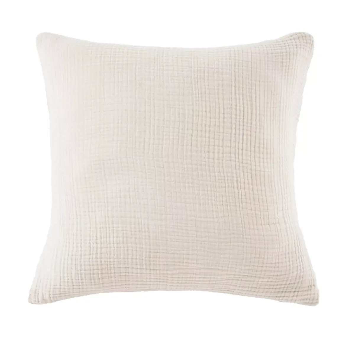 Federa per quadrupla garza di cotone (80 x 80 cm) Victoria x Gaïa Beige pampa