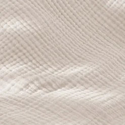 Federa per quadrupla garza di cotone (80 x 80 cm) Victoria x Gaïa Beige pampa
