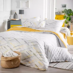 Federa quadrata cotone Vermont Bianco