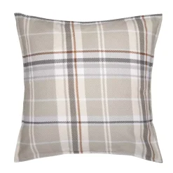 Federa quadrata flanella di cotone (63 cm) Théa fantasia Grigio