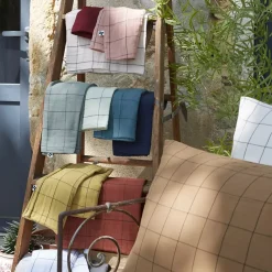 Federa quadrata garza di cotone (60 cm) Gaïa Match Grigio granito