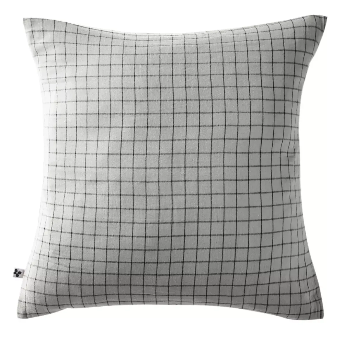 Federa quadrata garza di cotone (60 x 60 cm) Gaïa Mix Grigio nuvola