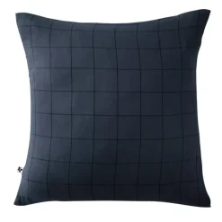 Federa quadrata garza di cotone (60 cm) Gaïa Match Blu notte