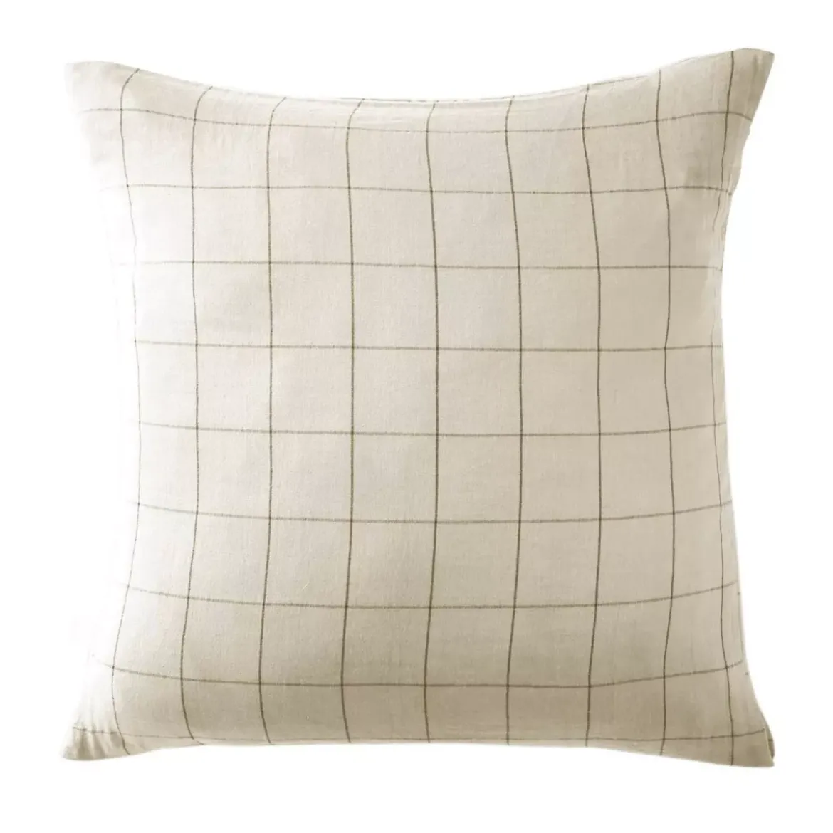 Federa quadrata garza di cotone (60 cm) Gaïa Match Beige pampa