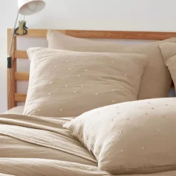 Federa quadrata garza di cotone (60 x 60 cm) Gaïa Chic Corda