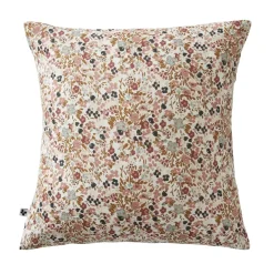 Federa quadrata garza di cotone (60 x 60 cm) Constance Beige pampa
