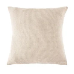 Federa quadrata in cotone a nido d'ape (60 x 60 cm) Eva Beige